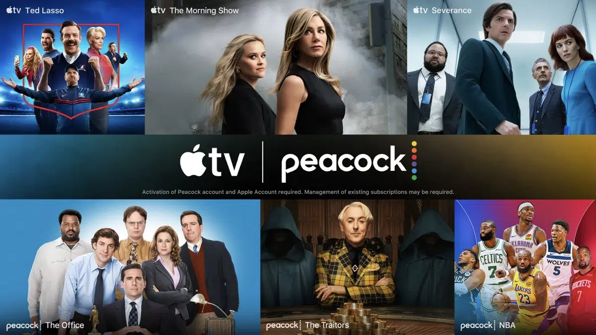 Apple i NBCUniversal wprowadzają na rynek pakiet Apple TV i Peacock z 30% oszczędnościami